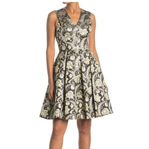 TED BAKER brocade skater dress